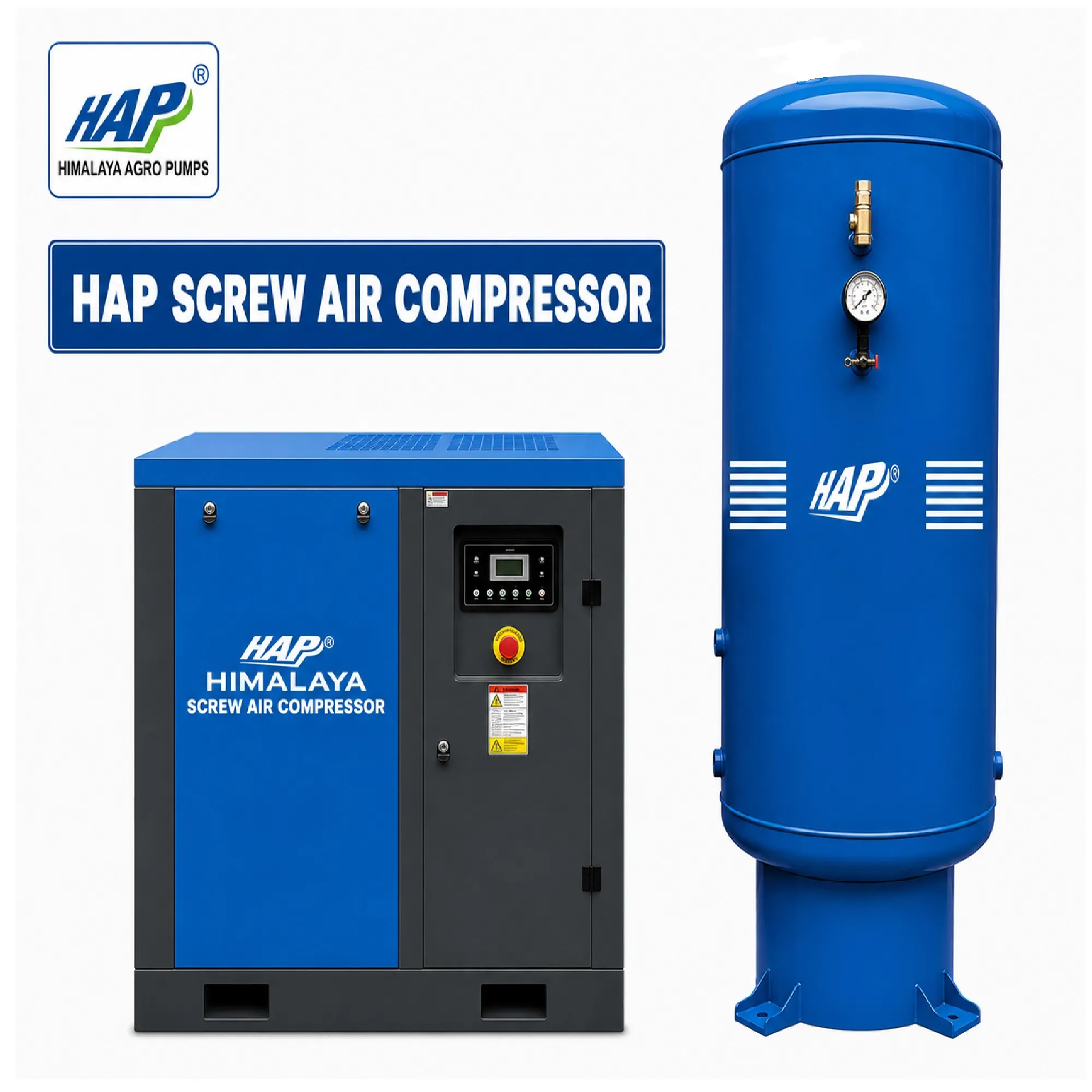 10 HP 500 LTR SCREW AIR COMPRESSOR