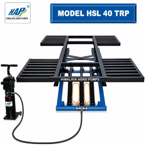 HIMALAYA SCISSOR LIFT MACHINE WITH TYREREST PLATFORM