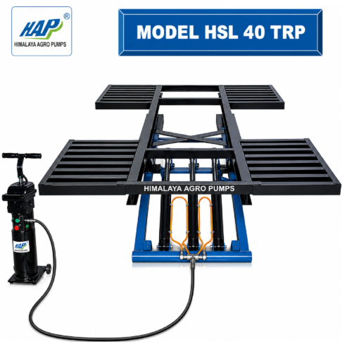 HIMALAYA SCISSOR LIFT MACHINE WITH TYREREST PLATFORM